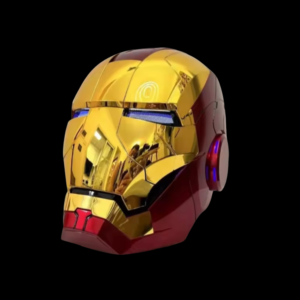Iron Man MK50 Helmet (Red and Gold) – 1:1 Wearable Replica with Voice Control